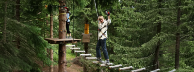 Lanový park a rozhledna